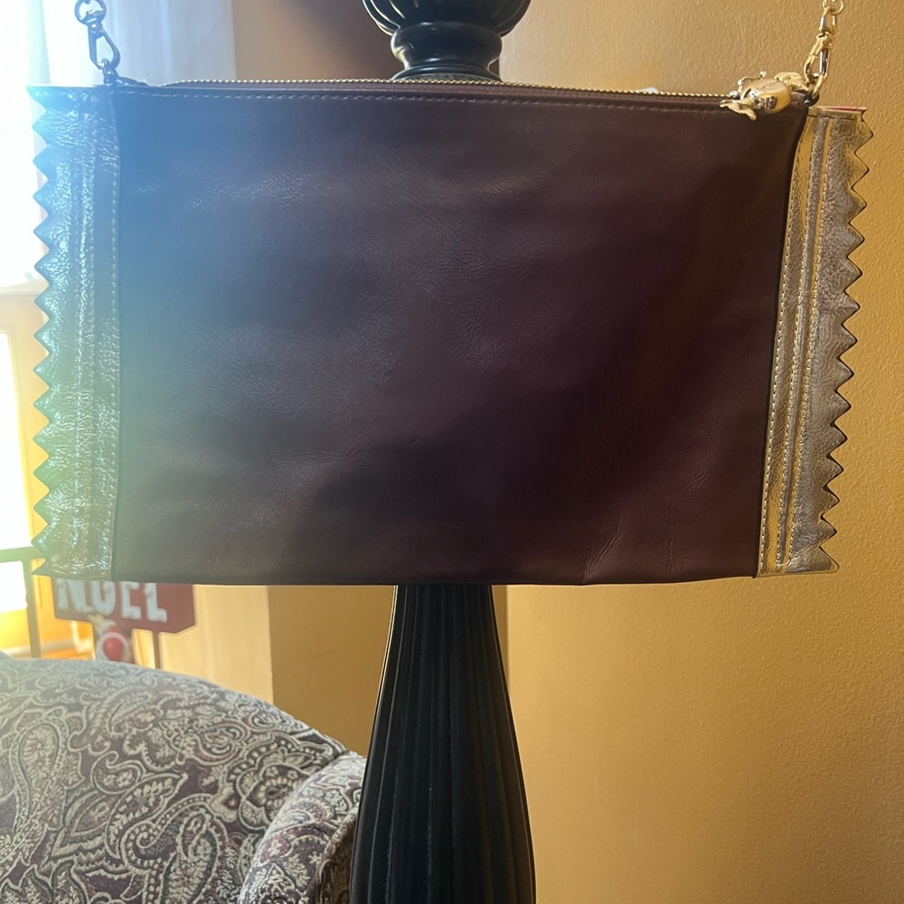 Betsy Johnson Purple and Red Crossbody Bag with Vibrant Design - Picture 7 of 9